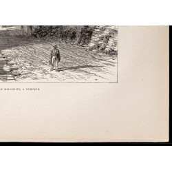 Gravure de 1880 - Dubuque dans l'Iowa - 5