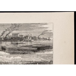Gravure de 1880 - Rock Island et Davenport - 3