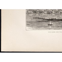 Gravure de 1880 - Rock Island et Davenport - 4