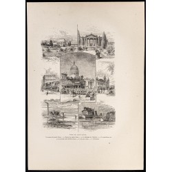 Gravure de 1880 - Saint-Louis dans le Missouri - 1