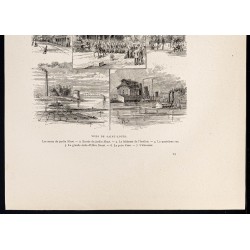 Gravure de 1880 - Saint-Louis dans le Missouri - 3
