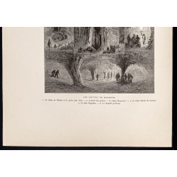 Gravure de 1880 - Mammoth Cave dans le Kentucky - 3