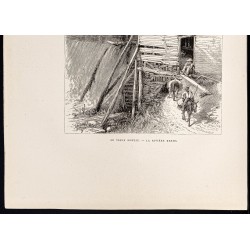 Gravure de 1880 - Reems Creek en Caroline du Nord - 3