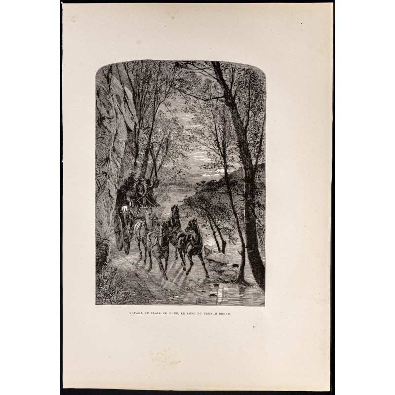 Gravure de 1880 - French Broad - 1