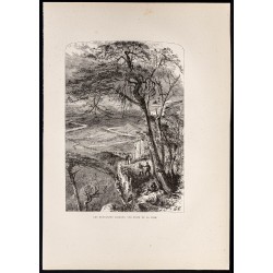 Gravure de 1880 - Lookout Mountain - 1
