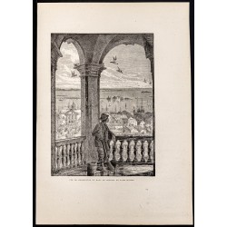 Gravure de 1880 - Charleston en Caroline du sud - 1