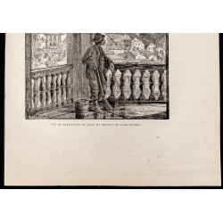 Gravure de 1880 - Charleston en Caroline du sud - 3