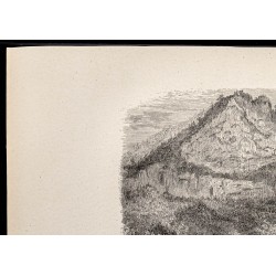 Gravure de 1880 - Seneca Rocks - 2