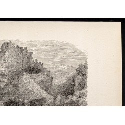 Gravure de 1880 - Seneca Rocks - 3