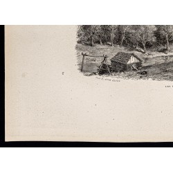 Gravure de 1880 - Seneca Rocks - 4