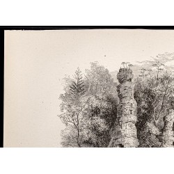 Gravure de 1880 - Natural Chimneys - 2