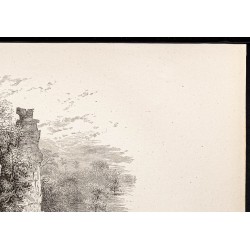 Gravure de 1880 - Natural Chimneys - 3