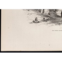 Gravure de 1880 - Natural Chimneys - 4