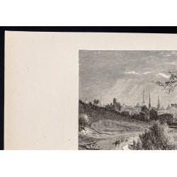 Gravure de 1880 - Richmond en Virginie - 2