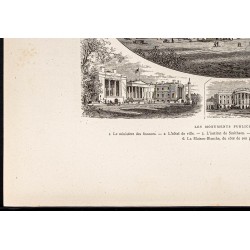 Gravure de 1880 - Les monuments de Washington - 4