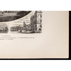 Gravure de 1880 - Les monuments de Washington - 5