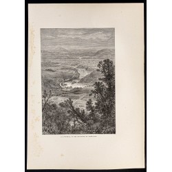 Gravure de 1880 - Potomac dans le Maryland - 1
