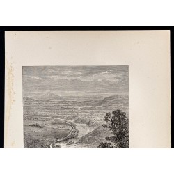 Gravure de 1880 - Potomac dans le Maryland - 2