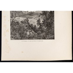 Gravure de 1880 - Potomac dans le Maryland - 3