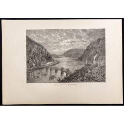 Gravure de 1880 - Harpers Ferry dans le Maryland - 1