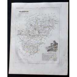 Gravure de 1833 - Département de la Charente - 1