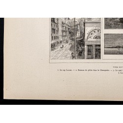 Gravure de 1880 - Baltimore dans le Maryland - 4