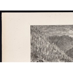 Gravure de 1880 - Canyon de Tyrone - 2