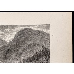 Gravure de 1880 - Canyon de Tyrone - 3