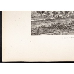 Gravure de 1880 - Canyon de Tyrone - 4