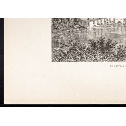 Gravure de 1880 - Fairmount à Philadelphie - 4