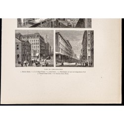 Gravure de 1880 - Philadelphie en Pennsylvanie - 3