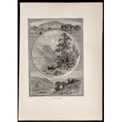 Gravure de 1880 - Delaware River - 1