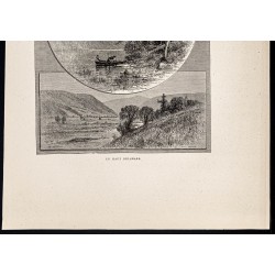 Gravure de 1880 - Delaware River - 3