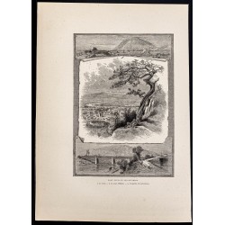 Gravure de 1880 - Port Jervis à New York - 1