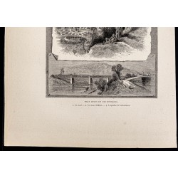Gravure de 1880 - Port Jervis à New York - 3
