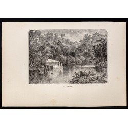 Gravure de 1880 - Poudrières Dupont - 1