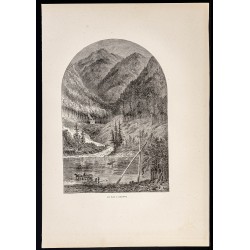 Gravure de 1880 - Renovo en Pennsylvanie - 1