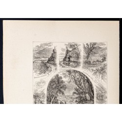 Gravure de 1880 - Rivière Susquehanna - 2
