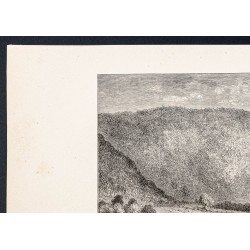 Gravure de 1880 - Delaware Water Gap - 2