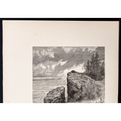 Gravure de 1880 - Washington Rock State Park - 2