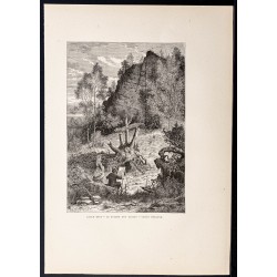 Gravure de 1880 - Eagle Rock Reservation - 1