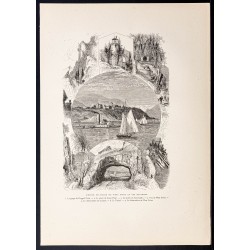 Gravure de 1880 - Académie de West Point - 1