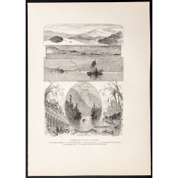 Gravure de 1880 - Lake George (New York) - 1
