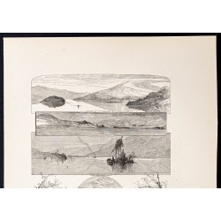Gravure de 1880 - Lake George (New York) - 2