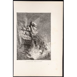 Gravure de 1880 - L'île des Monts Déserts - 1