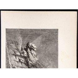 Gravure de 1880 - L'île des Monts Déserts - 2