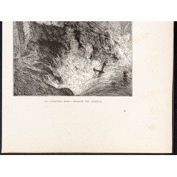 Gravure de 1880 - L'île des Monts Déserts - 3