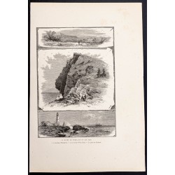 Gravure de 1880 - Portland dans le Maine - 1