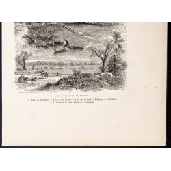 Gravure de 1880 - Faubourgs de Boston - 3