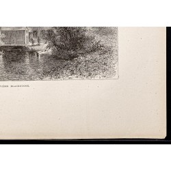 Gravure de 1880 - Blackstone River - 5